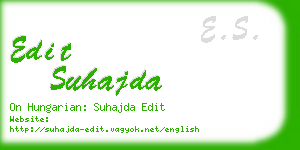 edit suhajda business card